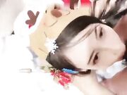 圣诞节艳遇长腿98年超嫩超性感网红中国美女 带去酒店各种姿势爆操