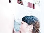 户外雷峰塔找刺激 老司机来看看这是哪个景点 全程露脸渣男骚女激情啪啪
