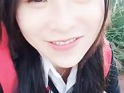 马尾少妇非常骚的约炮摩托司机驾车到野外啪啪秀骚话特别多