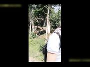 网红刘婷精彩演绎美女独自行山被山贼劫财劫色对白精彩