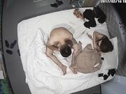 酒店的天花板上安装偷拍摄像头