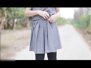 学生嫩妹青春制服学生装乡村露出
